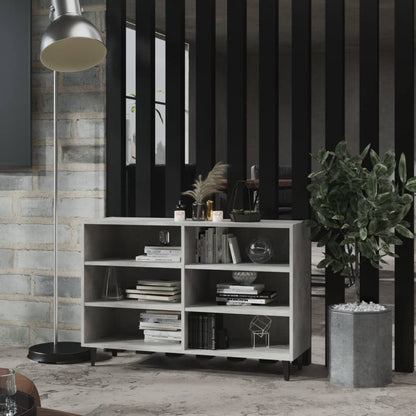 Credenza Grigio Cemento 103,5x35x70 cm in Legno Multistrato - homemem39