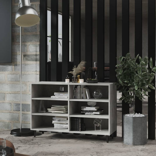 Credenza Grigio Cemento 103,5x35x70 cm in Legno Multistrato - homemem39