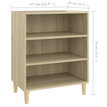 Credenza Rovere Sonoma 57x35x70 cm in Legno Multistrato - homemem39