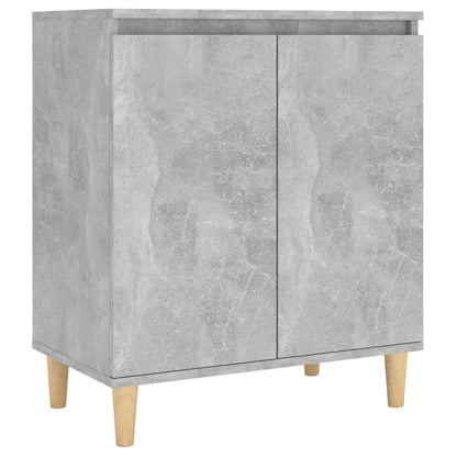 Credenza Gambe Massello Grigio Cemento 60x35x70cm Multistrato - homemem39