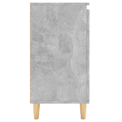 Credenza Gambe Massello Grigio Cemento 60x35x70cm Multistrato - homemem39