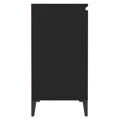 Credenza Nera 60x35x70 cm in Legno Multistrato - homemem39