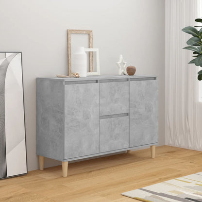 Credenza Grigio Cemento 101x35x70 cm in Legno Multistrato - homemem39