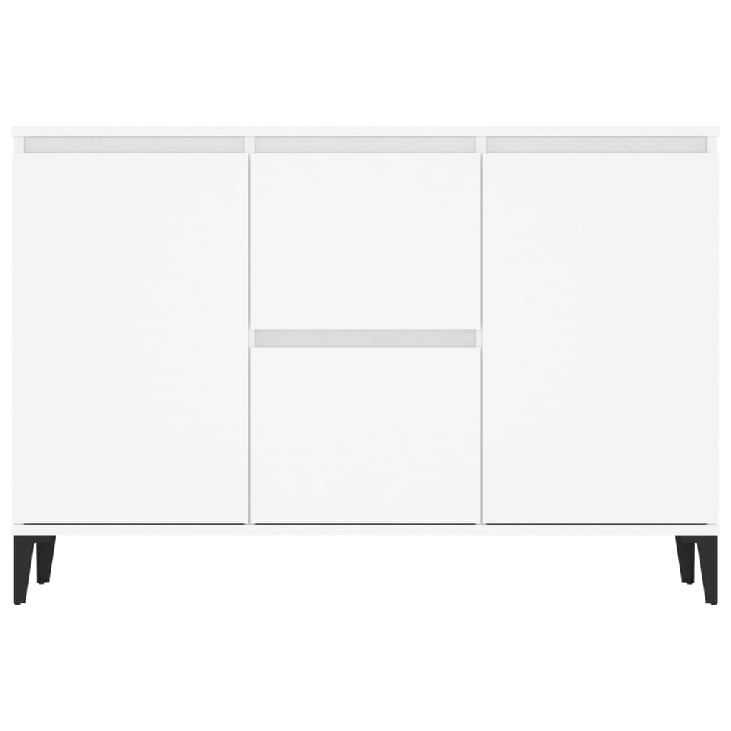 Credenza Bianca 102x35x70 cm in Legno Multistrato - homemem39