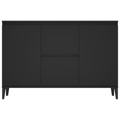 Credenza Nera 102x35x70 cm in Legno Multistrato - homemem39