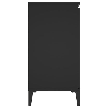 Credenza Nera 102x35x70 cm in Legno Multistrato - homemem39