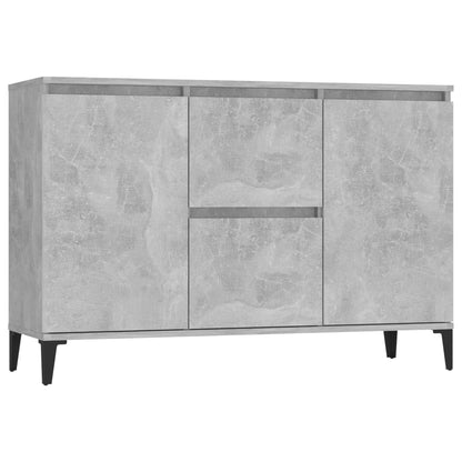 Credenza Grigio Cemento 102x35x70 cm in Legno Multistrato - homemem39