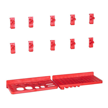 Kit Contenitori 71 pz con Pannelli a Parete Rosso e Nero | homemem39