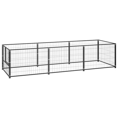 Gabbia per animali senza porta Nero 300 x 100 x 70 cm Acciaio | homemem39