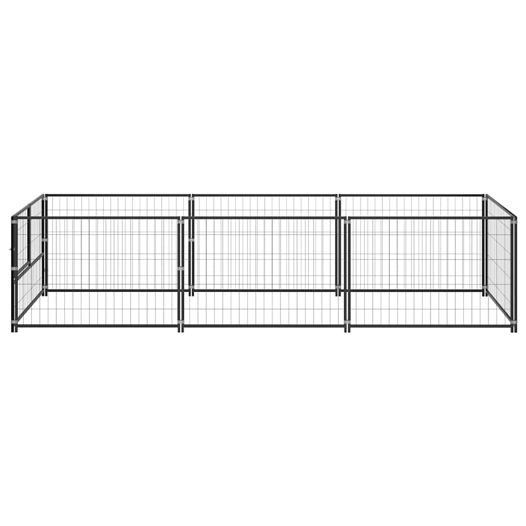 Gabbia per animali senza porta Nero 300 x 100 x 70 cm Acciaio | homemem39