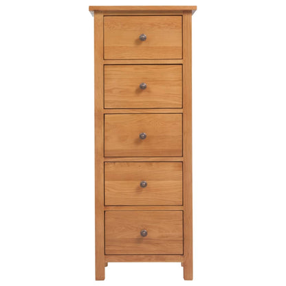 Cassettiera Alta 45x32x110 cm in Legno Massello di Rovere | homemem39