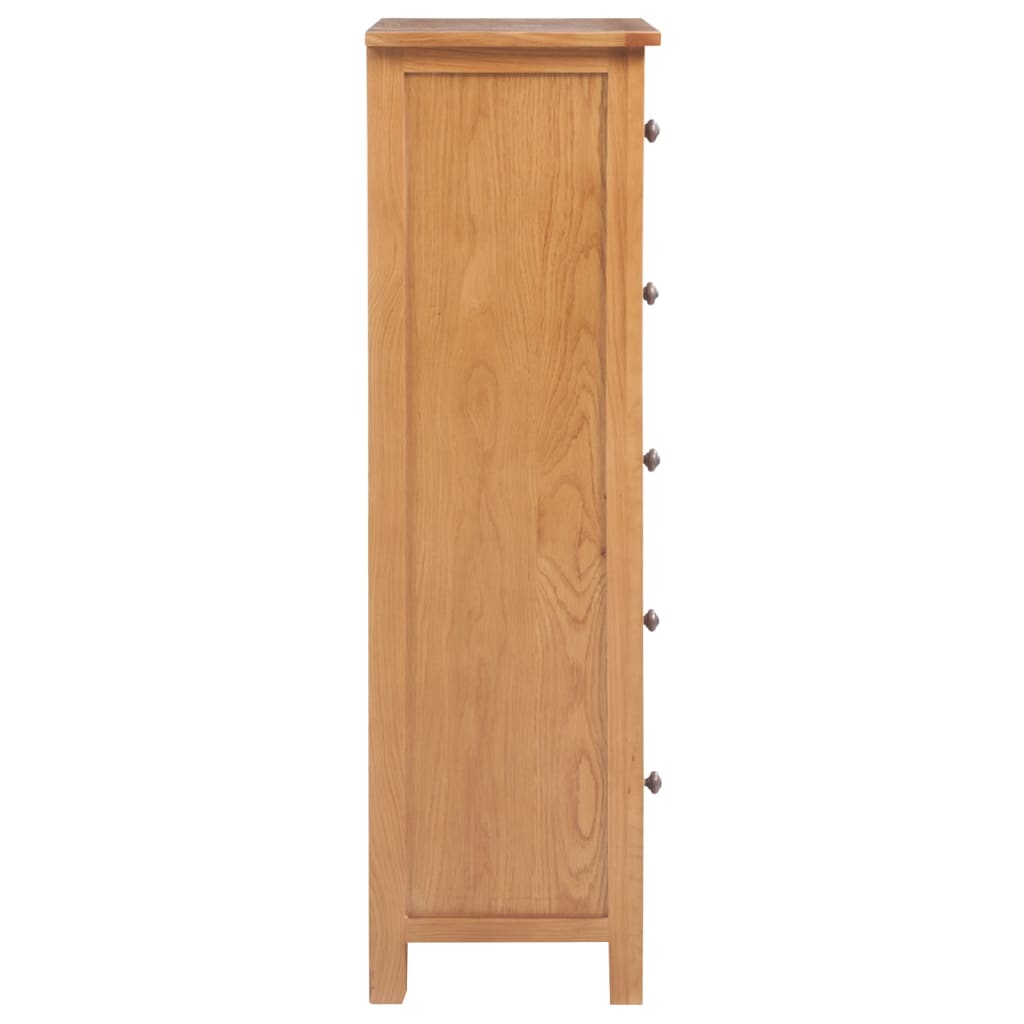 Cassettiera Alta 45x32x110 cm in Legno Massello di Rovere | homemem39