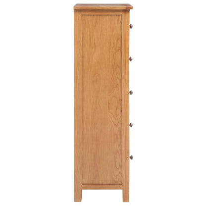 Cassettiera Alta 45x32x110 cm in Legno Massello di Rovere | homemem39