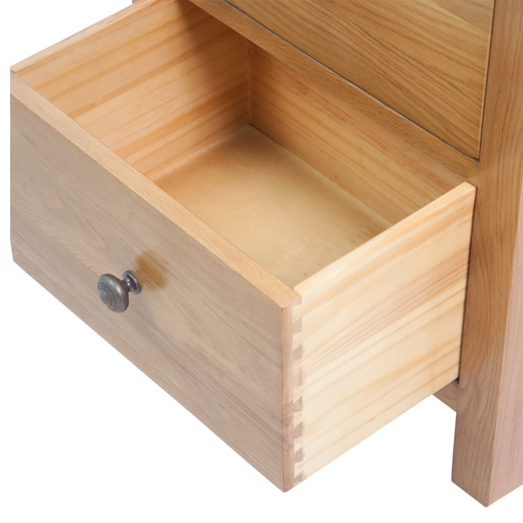 Cassettiera Alta 45x32x110 cm in Legno Massello di Rovere | homemem39