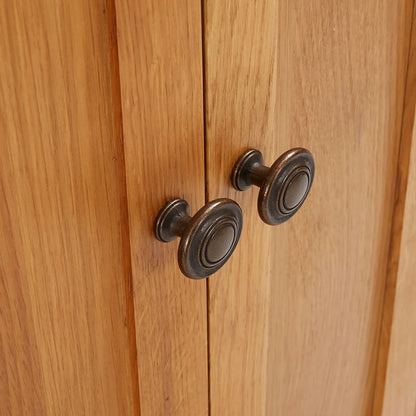 Armadietto 50x22x110 cm in Legno Massello di Rovere
