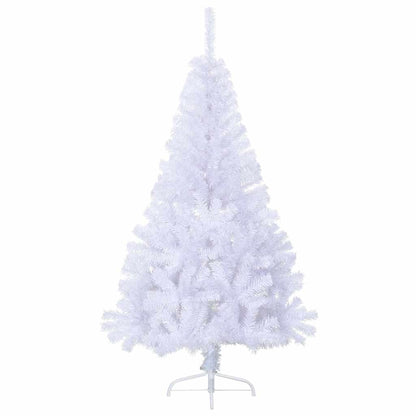 Albero di Natale Artificiale Metà con Supporto Bianco 150cm PVC