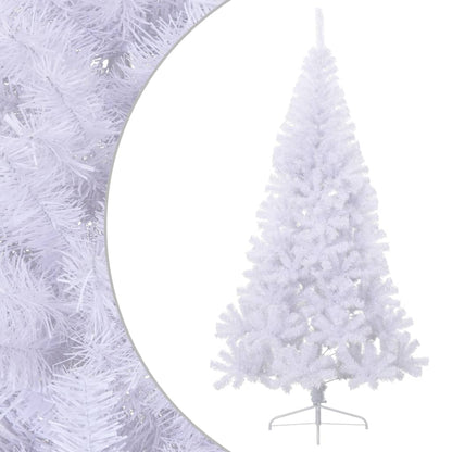 Albero di Natale Artificiale Metà con Supporto Bianco 240cm PVC