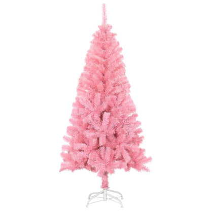 Albero di Natale Artificiale con Supporto Rosa 120 cm PVC