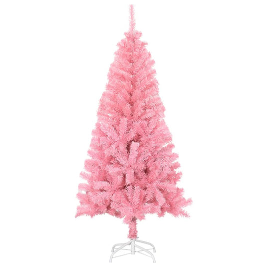 Albero di Natale Artificiale con Supporto Rosa 120 cm PVC