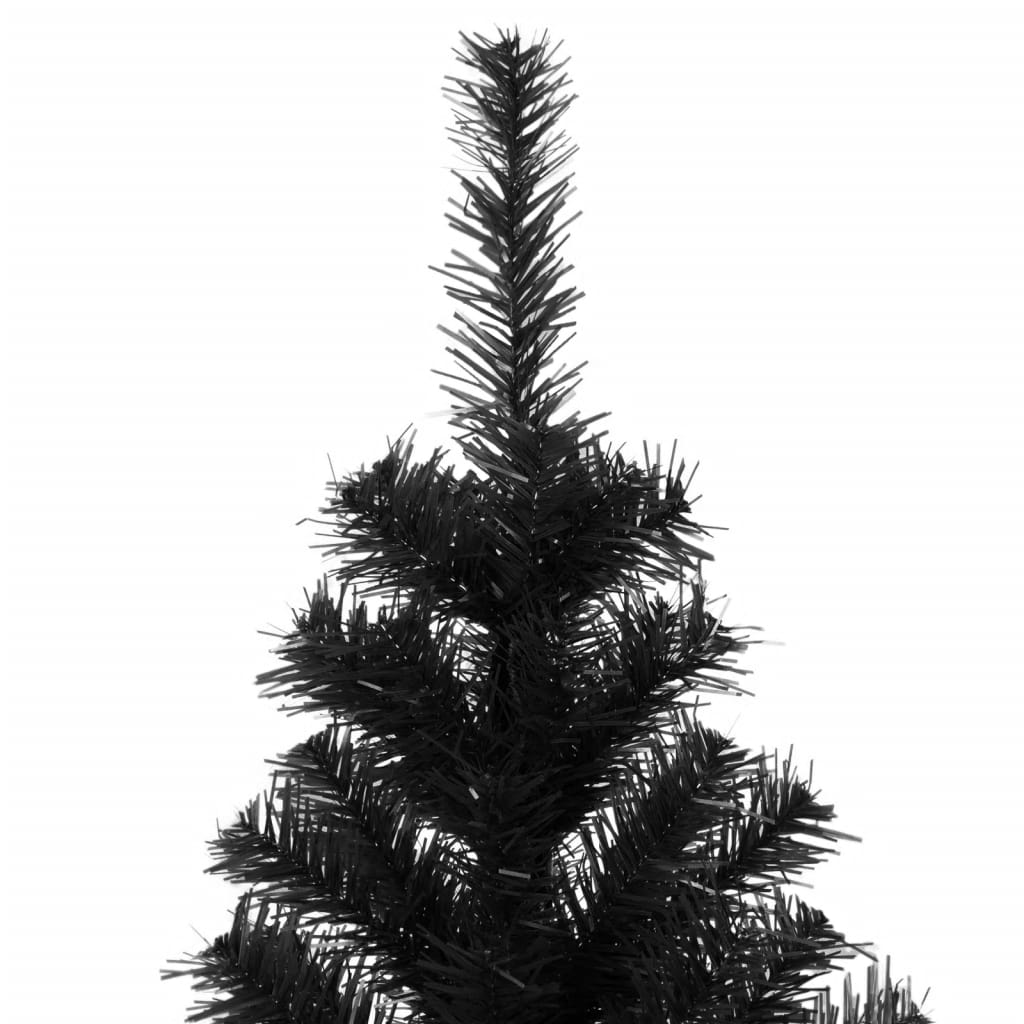 Albero di Natale Artificiale con Base Nero 240 cm PVC