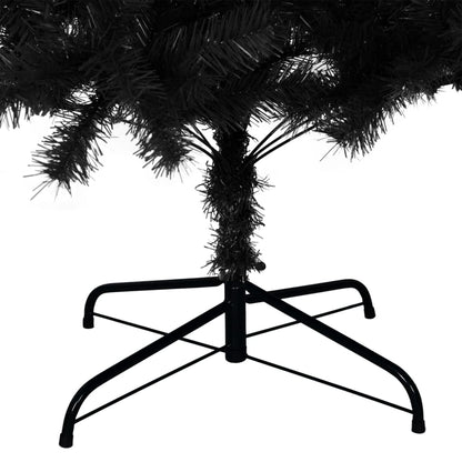 Albero di Natale Artificiale con Base Nero 240 cm PVC