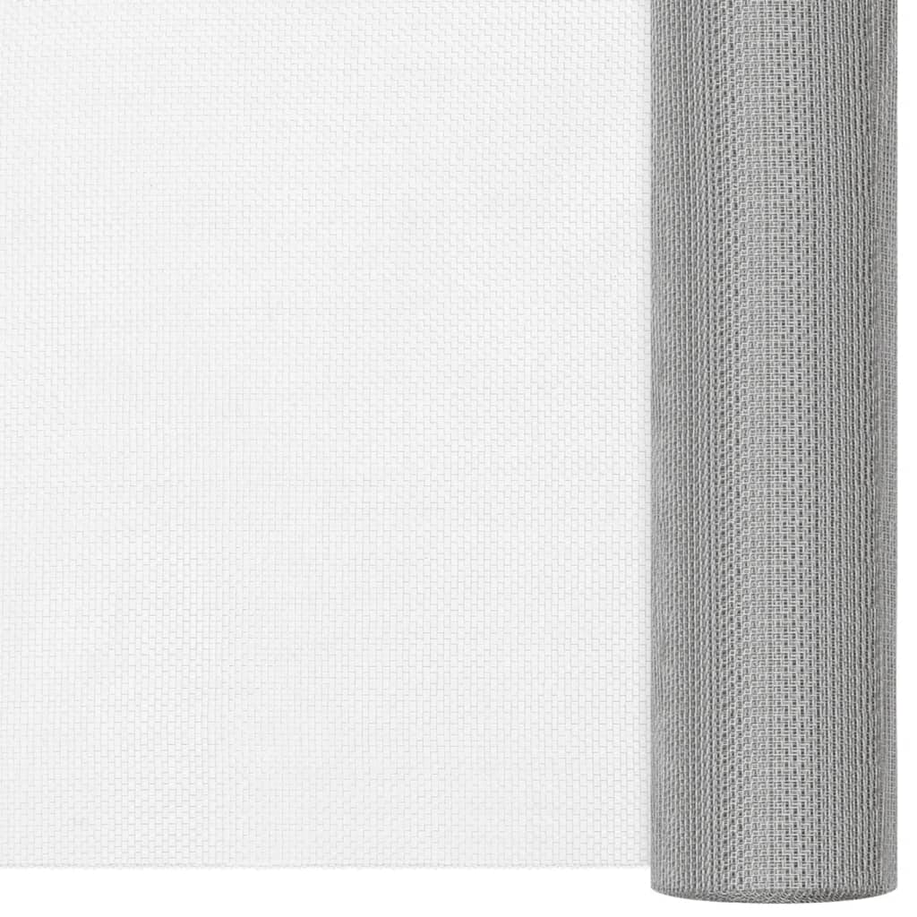 Recinzione in Rete in Acciaio Inossidabile 100x2000 cm Argento | homemem39