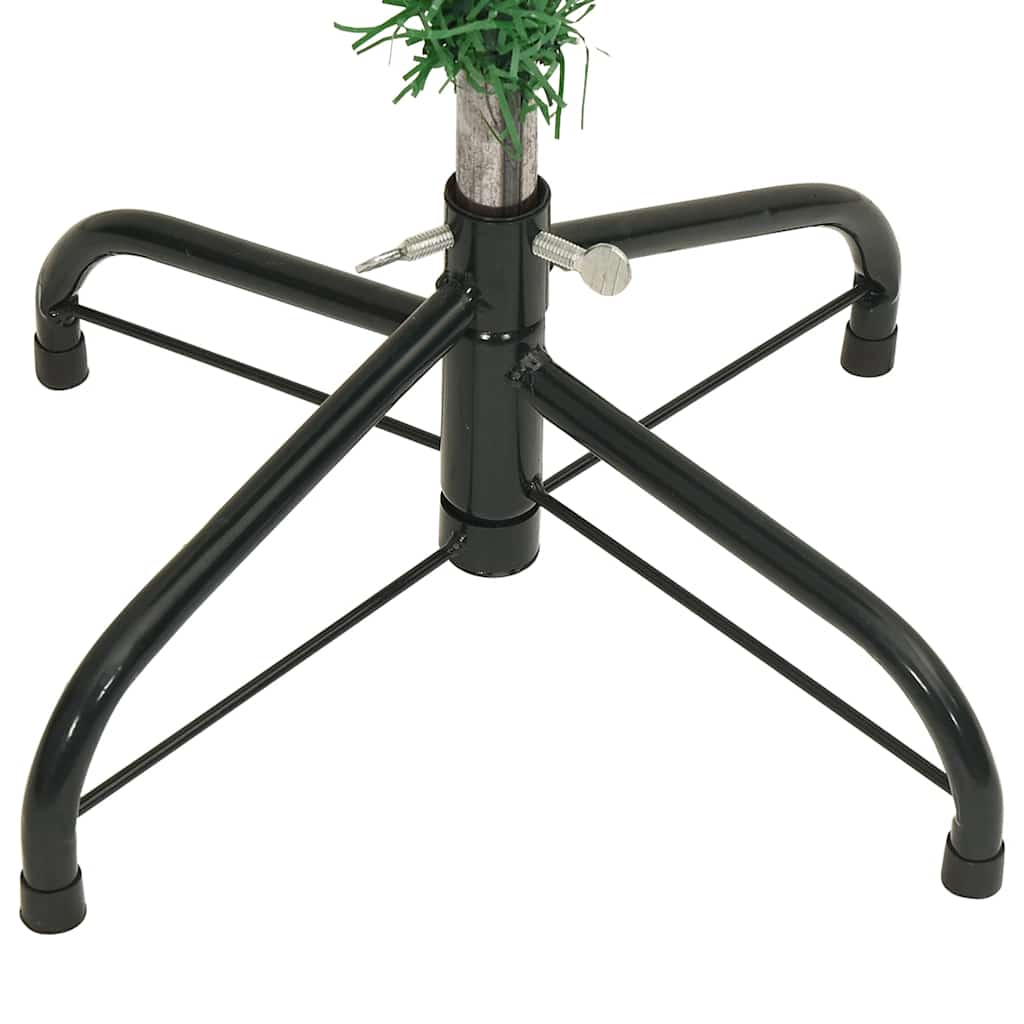 Albero di Natale Artificiale Capovolto con Supporto Verde 120 cm PVC