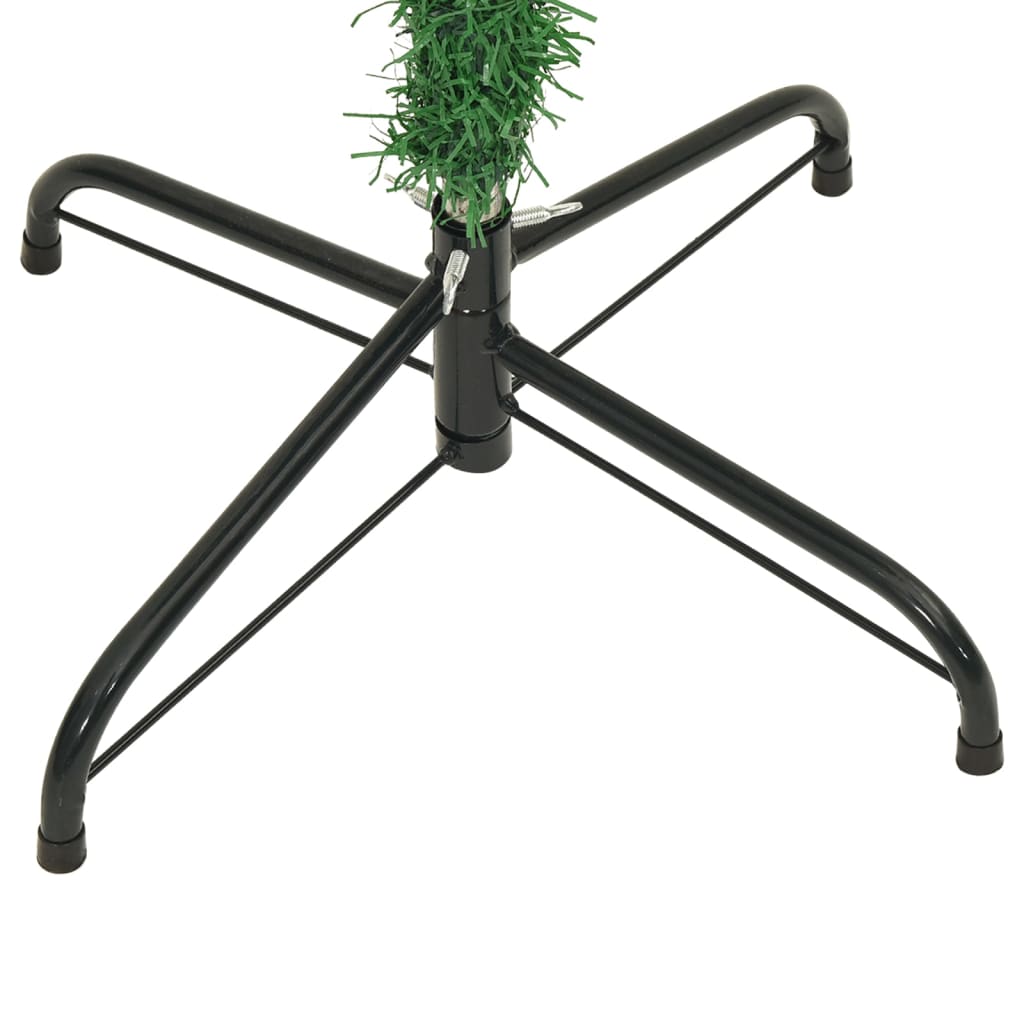Albero di Natale Artificiale Capovolto con Supporto Verde 210 cm PVC