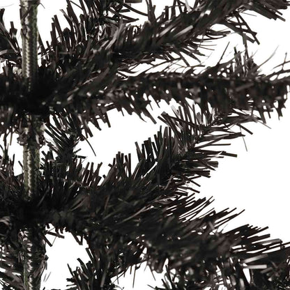 Albero di Natale Sottile Nero 150 cm