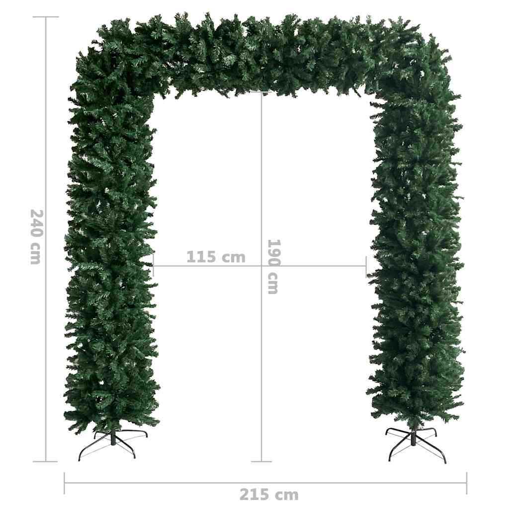 Arco ad Albero di Natale Verde 240 cm - homemem39