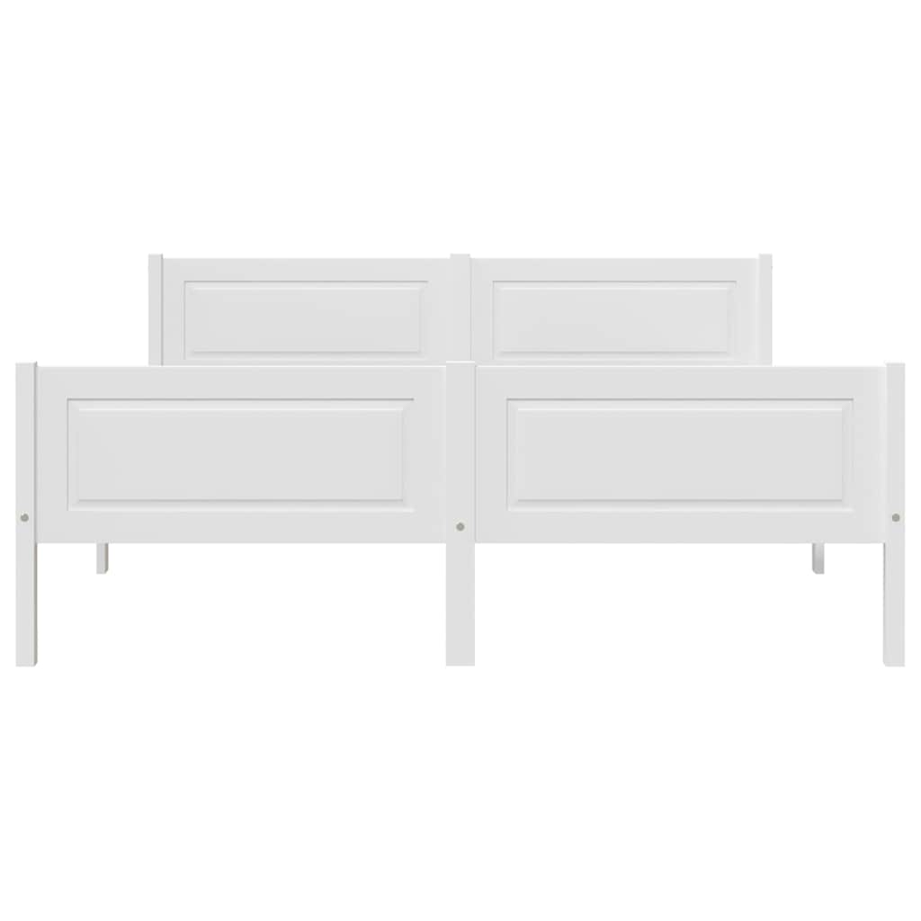 Giroletto Bianco in Legno Massello di Pino 120x200 cm - homemem39