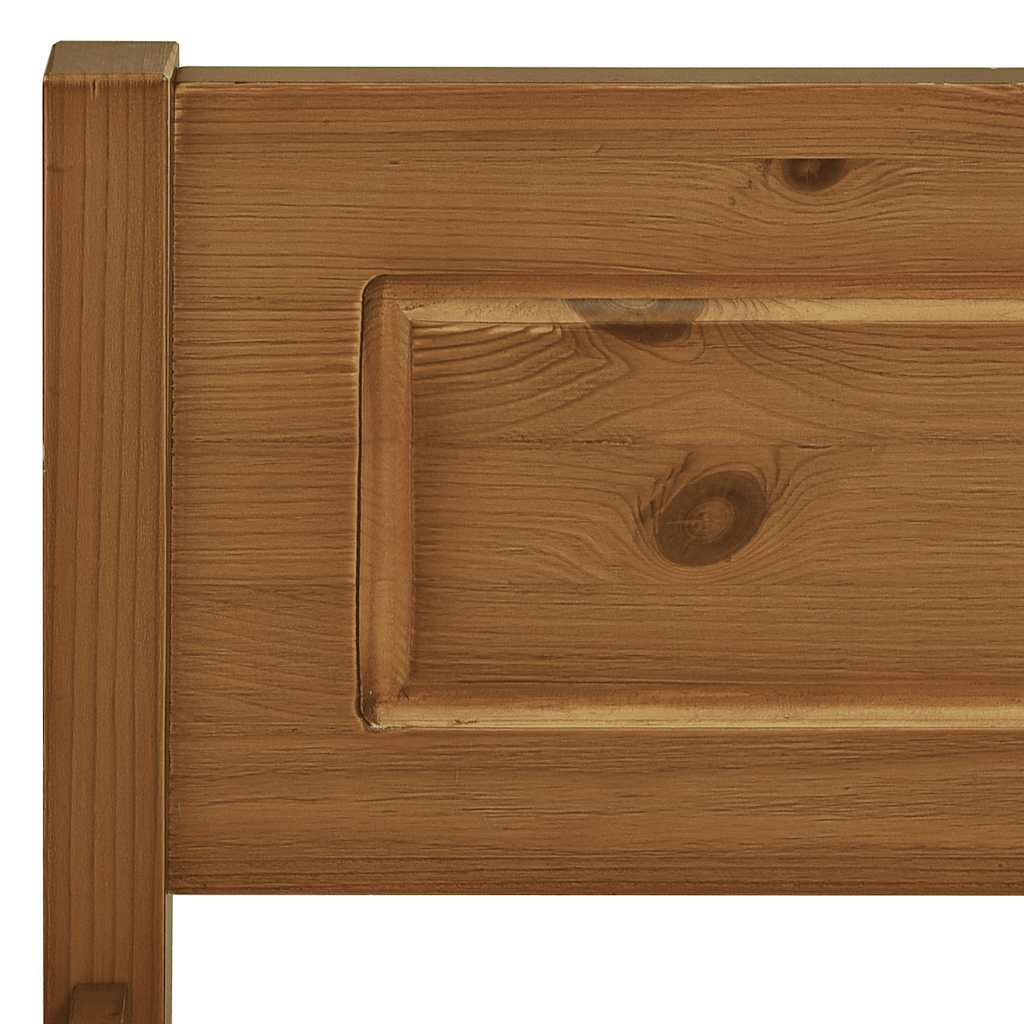 Giroletto in Legno Massello di Pino Marrone Ambrato 140x200 cm | homemem39