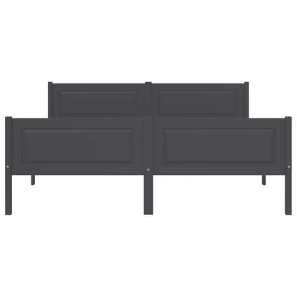 Giroletto Grigio in Legno Massello di Pino 140x200 cm - homemem39