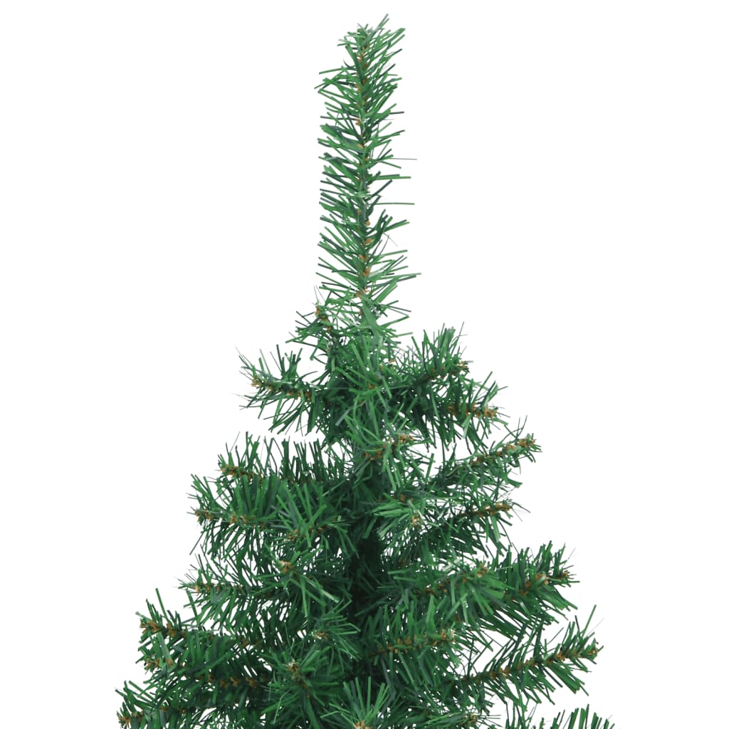 Albero di Natale Artificiale ad Angolo con Supporto Verde 150 cm PVC