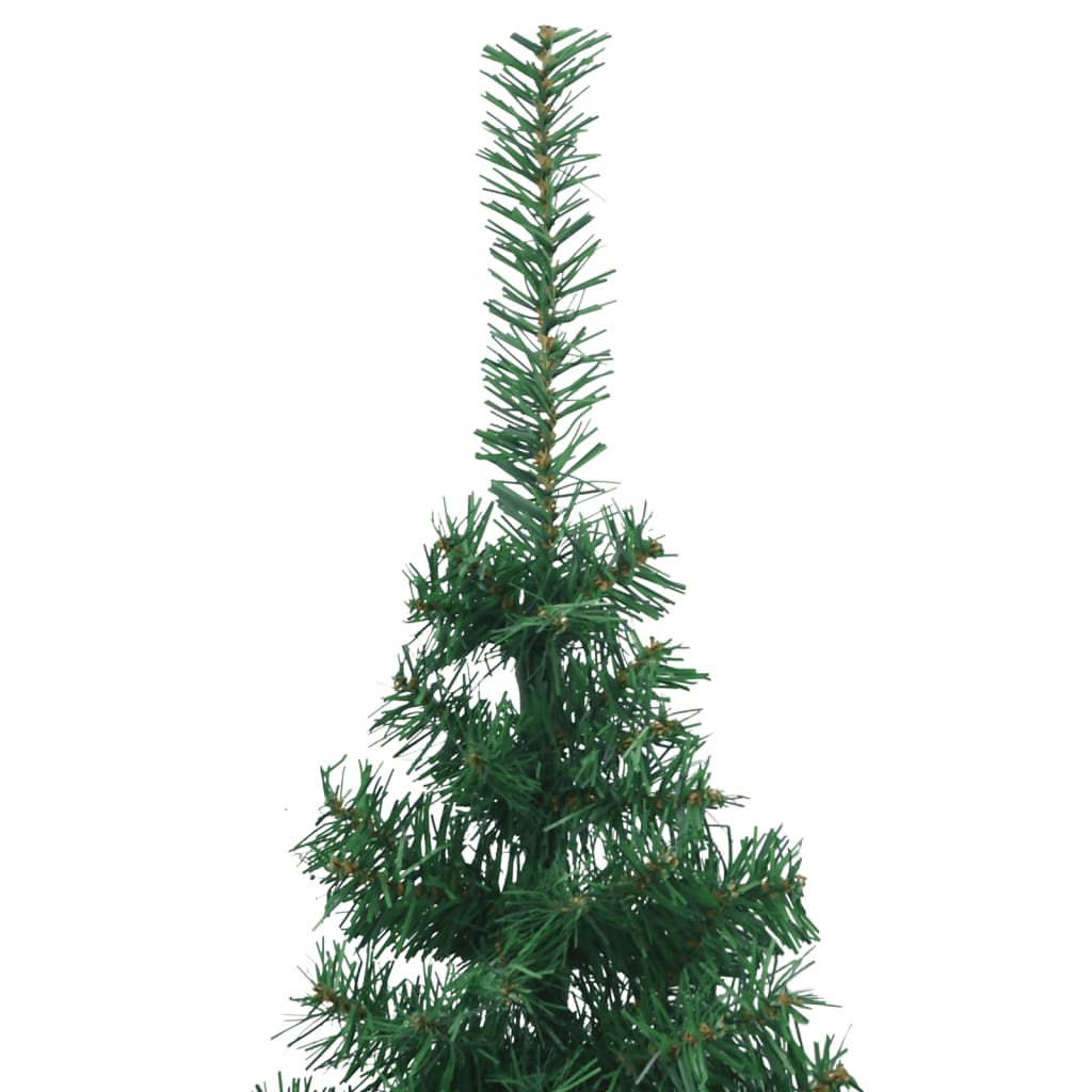 Albero di Natale Artificiale ad Angolo con Supporto Verde 180 cm PVC