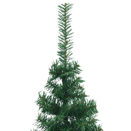 Albero di Natale Artificiale ad Angolo con Supporto Verde 180 cm PVC