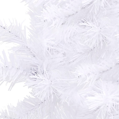 Albero di Natale Artificiale ad Angolo Bianco 240 cm PVC