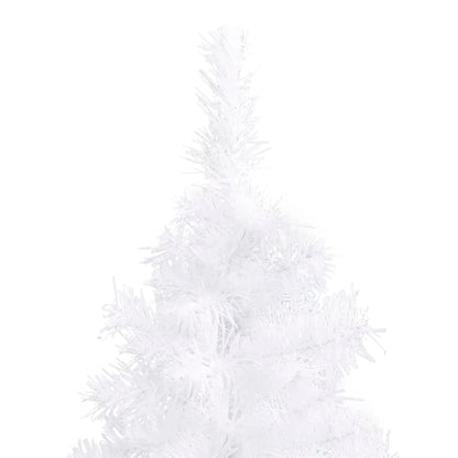 Albero di Natale Artificiale ad Angolo Bianco 240 cm PVC