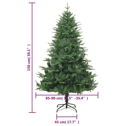 Albero di Natale Artificiale Verde 150cm PVC e PE