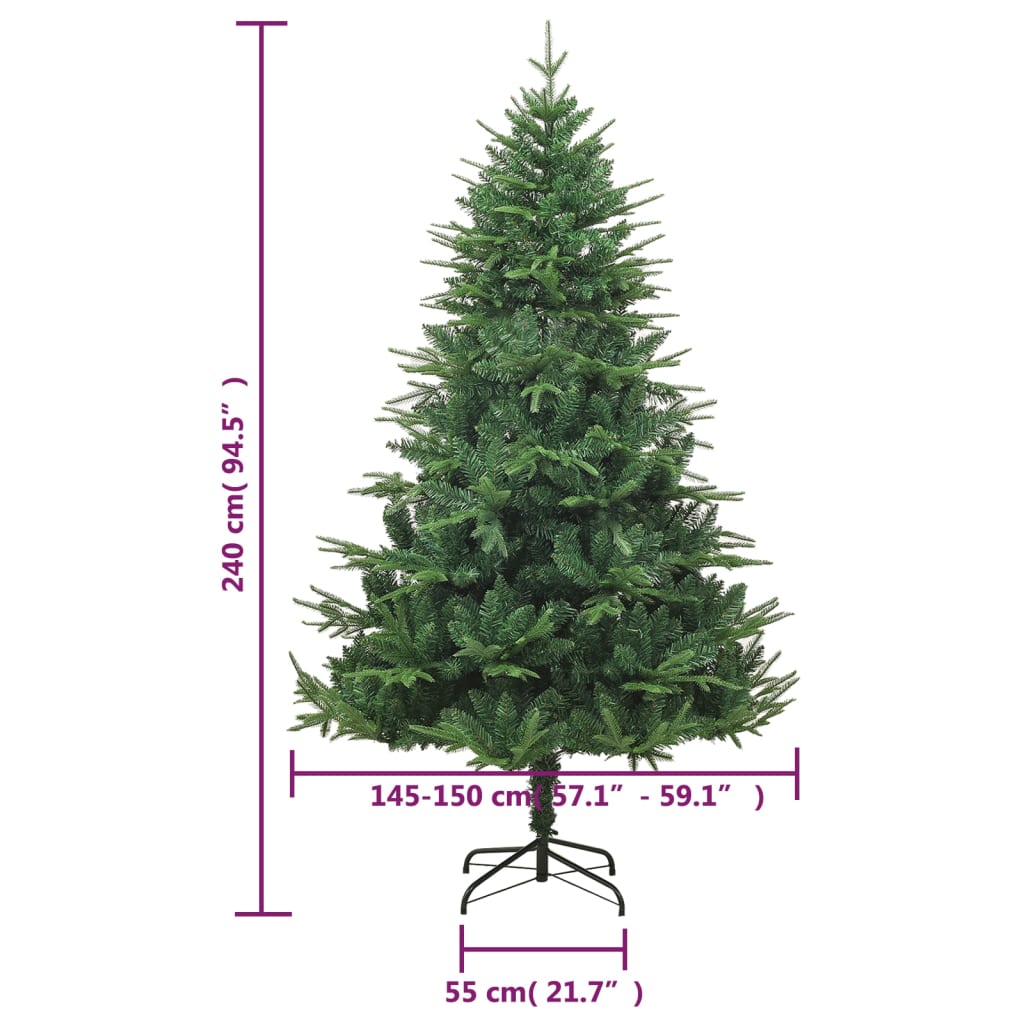 Albero di Natale Artificiale Verde 240cm PVC e PE