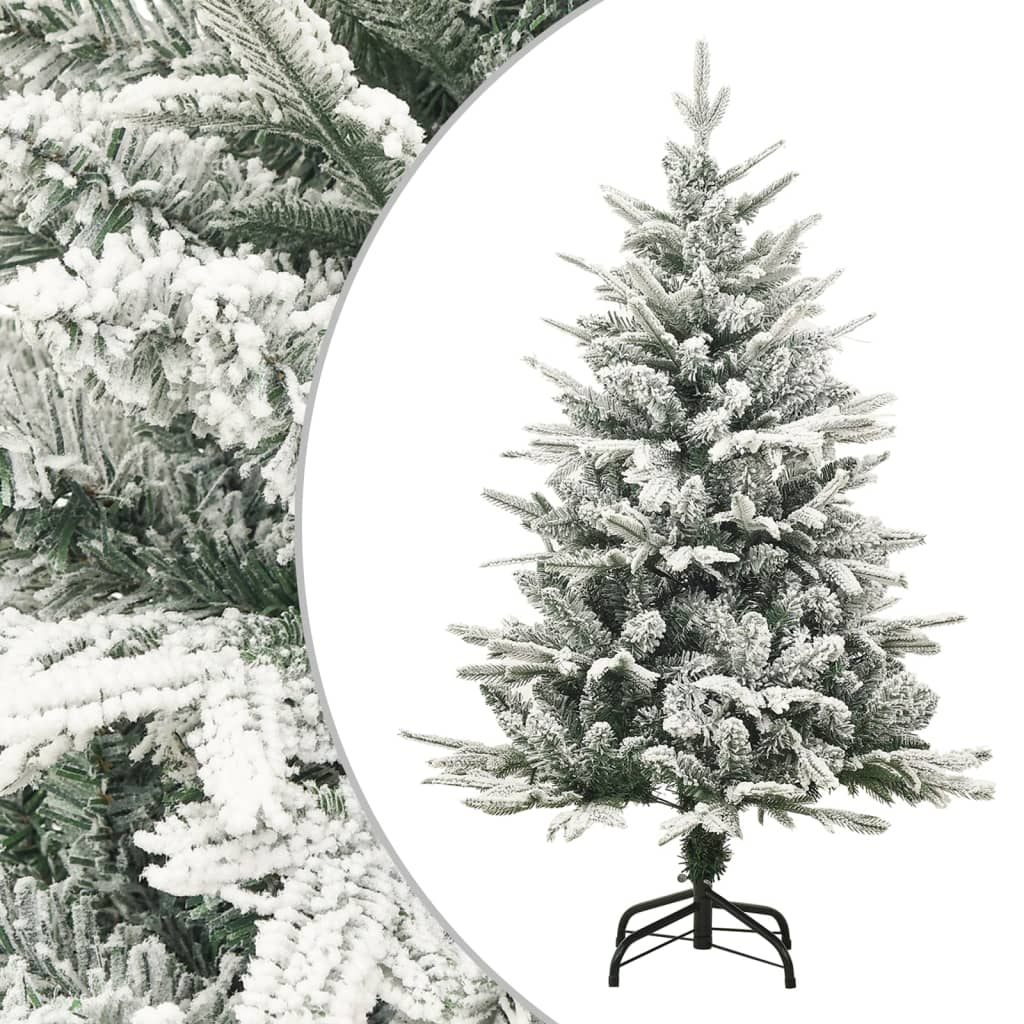 Albero di Natale Artificiale con Neve Verde 120 cm PVC e PE - homemem39