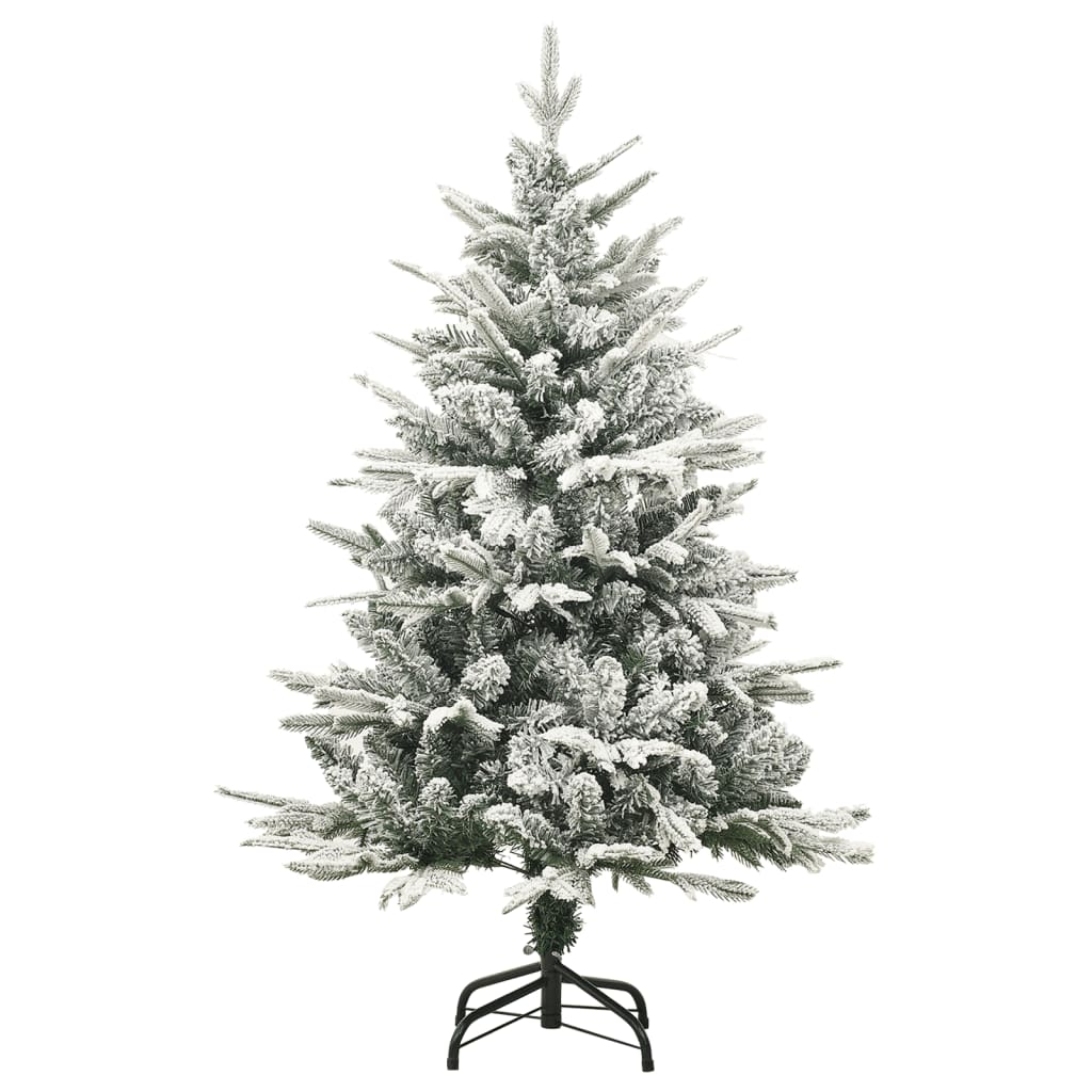 Albero di Natale Artificiale con Neve Verde 120 cm PVC e PE - homemem39