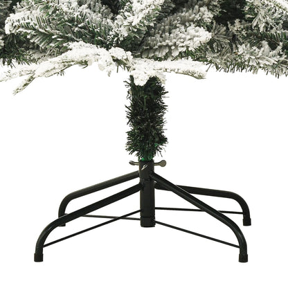 Albero di Natale Artificiale con Neve Verde 240 cm in PVC e PE