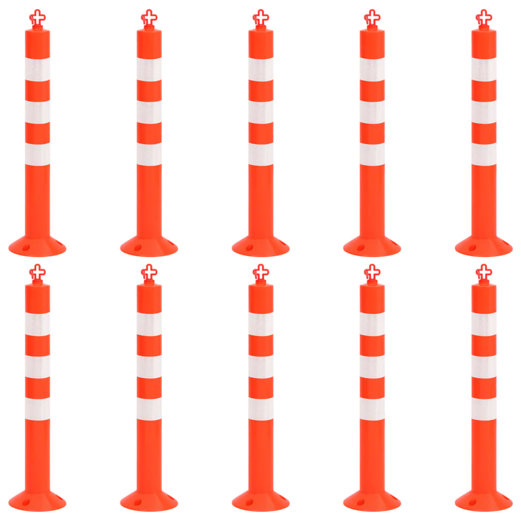 Dissuasori Traffico con Catena 10 pz 75 cm in PE | homemem39