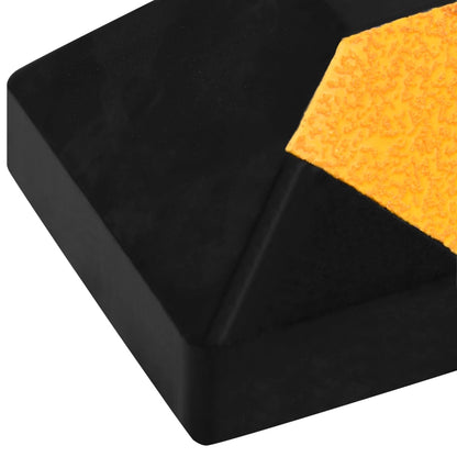 Delimitatori di Parcheggio Riflettenti 2 pz 56x15x10cm in Gomma | homemem39