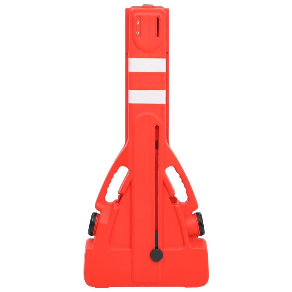Barriera Stradale Pieghevole Rossa 210x50x105 cm | homemem39