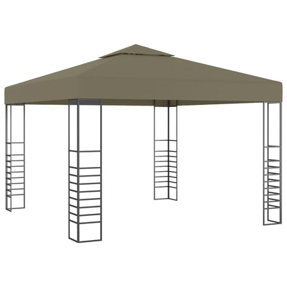 Gazebo con Luci LED a Stringa 3x3 m Grigio Talpa | homemem39