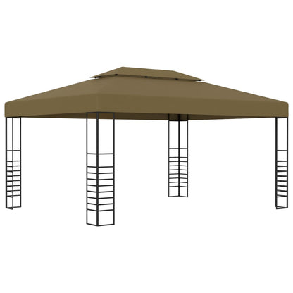 Gazebo con Luci LED a Stringa 3x4 m Grigio Talpa | homemem39