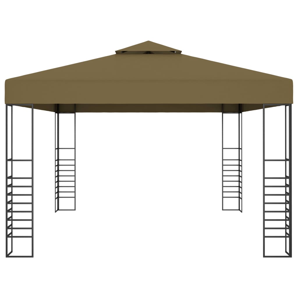 Gazebo con Luci LED a Stringa 3x4 m Grigio Talpa | homemem39