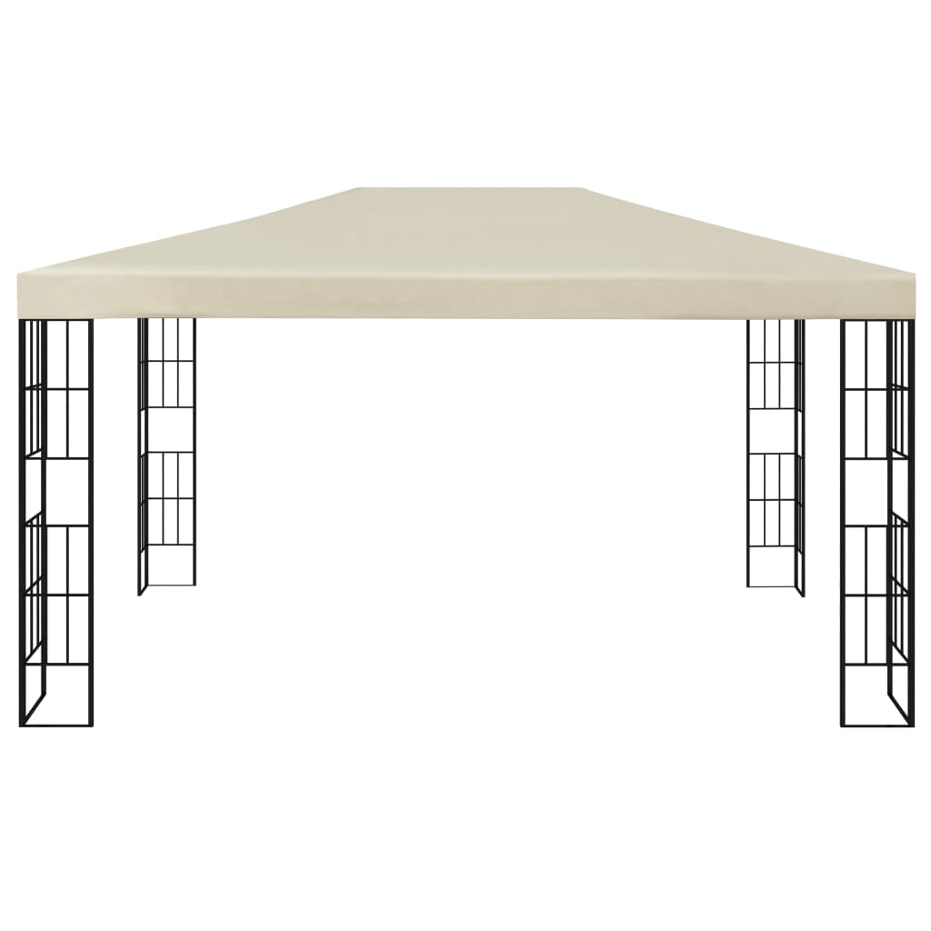 Gazebo con Stringa di Luci LED 3x4 m Crema | homemem39